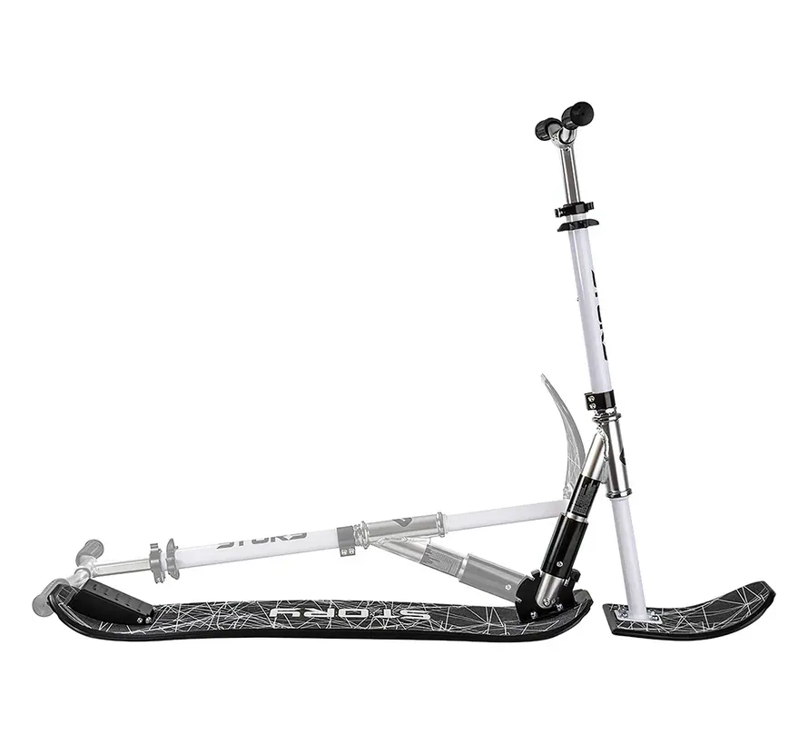 Story Deluxe Snow Stuntstep – White/Black | Verstelbaar & Inklapbaar