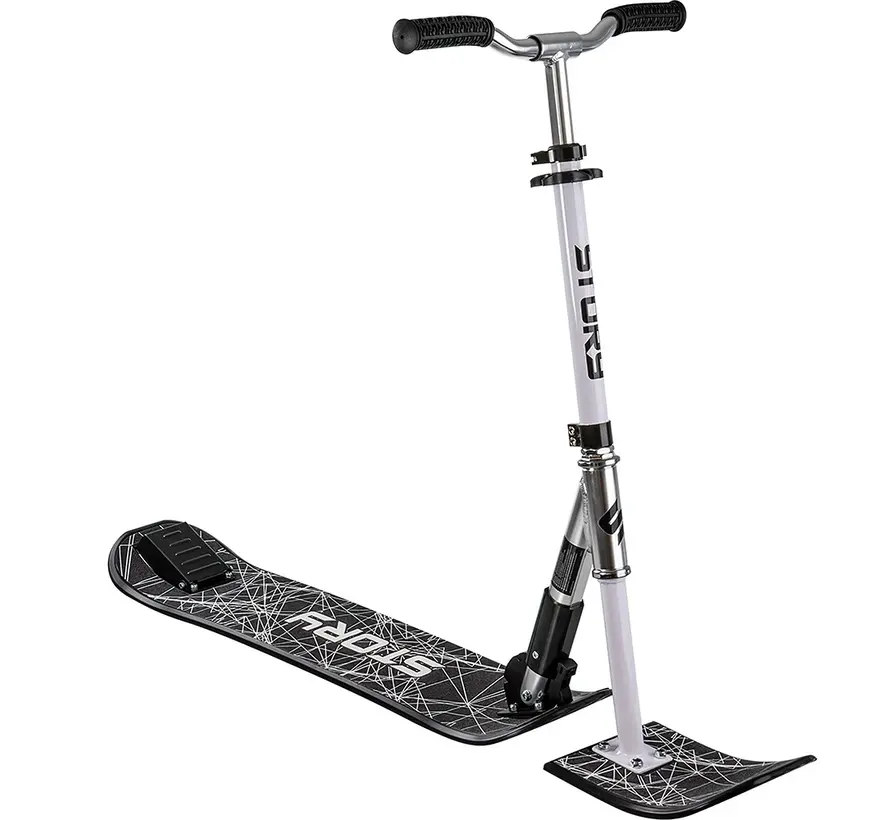 Story Deluxe Snow Stuntstep – White/Black | Verstelbaar & Inklapbaar