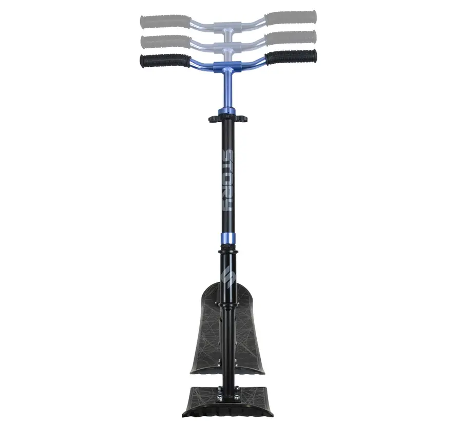 Patinete acrobático de nieve Story Deluxe – Negro/Azul | Ajustable y plegable