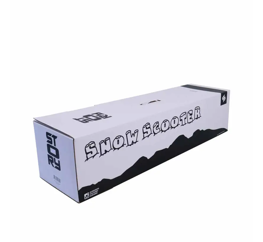 Story Deluxe Snow Stunt Scooter – Black / Blue | Adjustable & Foldable