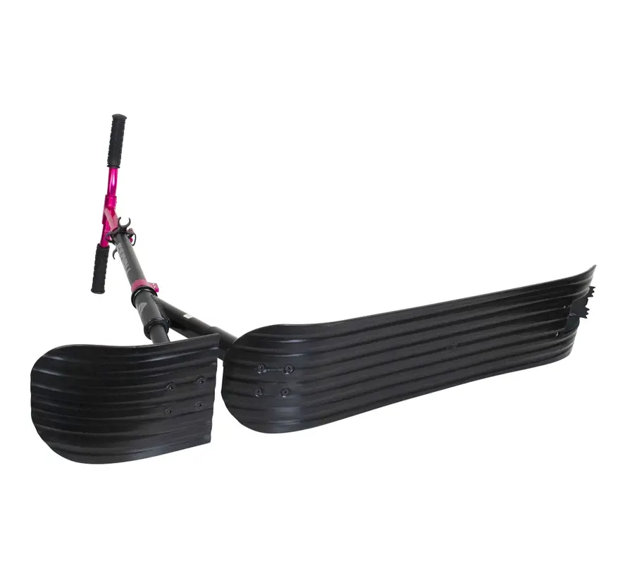 Patinete acrobático de nieve Story Deluxe – Negro/Rosa | Ajustable y plegable