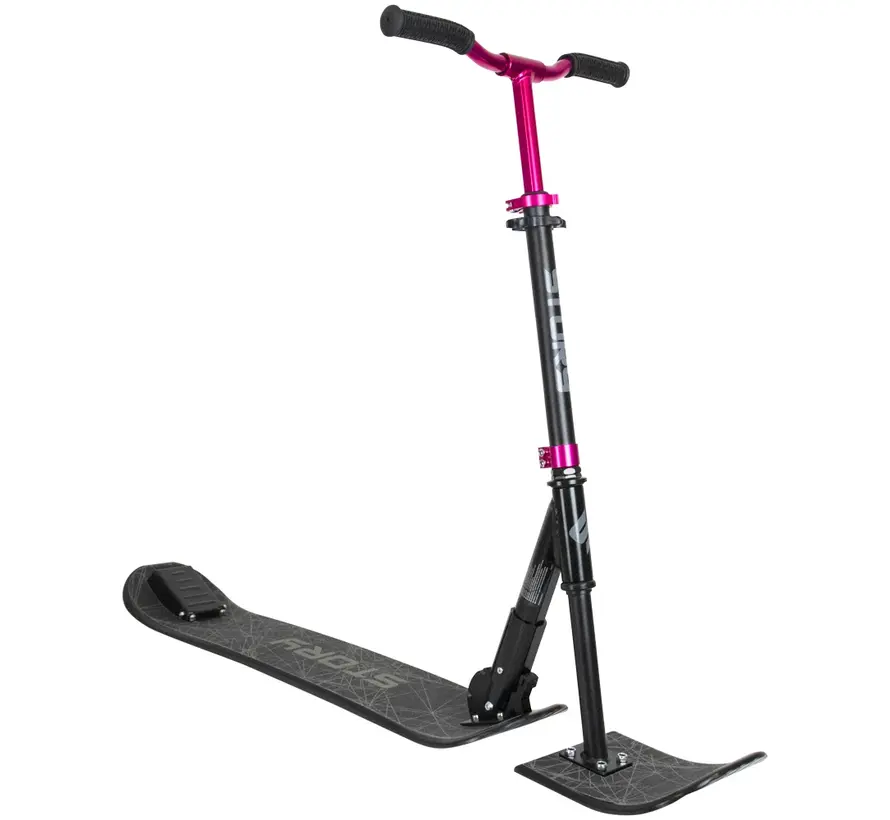 Story Deluxe Snow Stunt Scooter – Black / Pink | Adjustable & Foldable