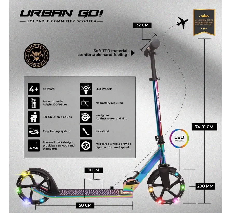 Story Urban Go Scooter Shiny NE LED