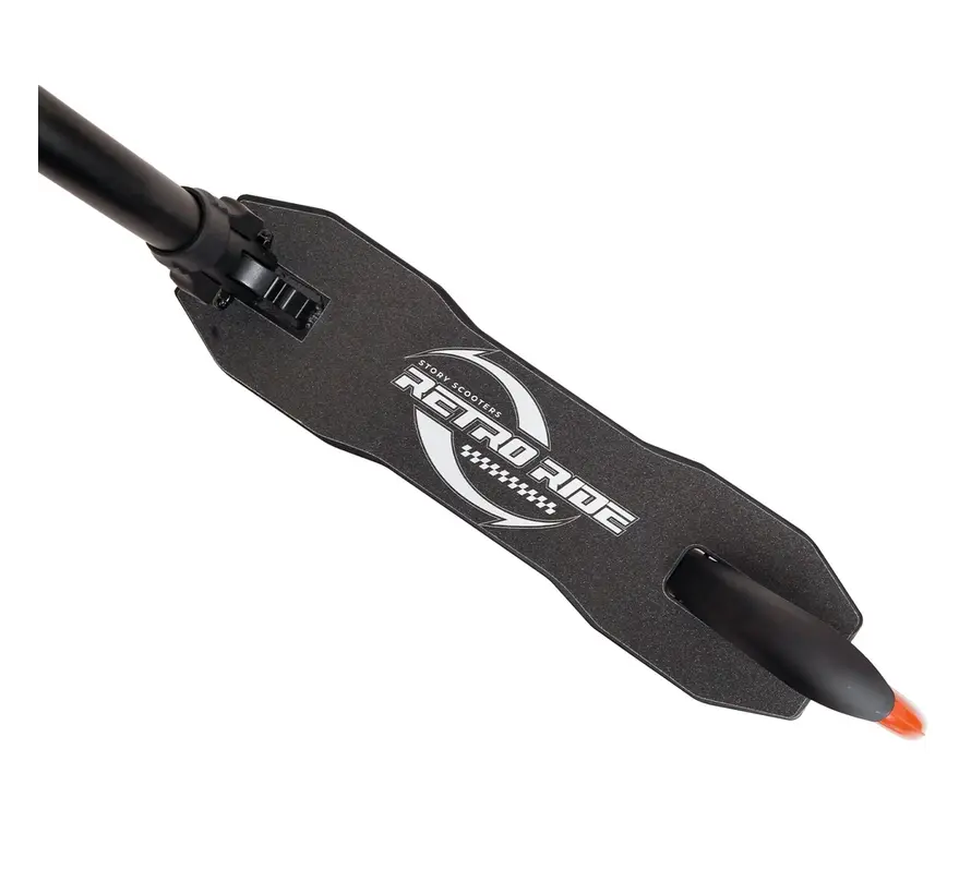 Story Foldable Transport Scooter Retro Ride Vintage Black