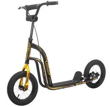 Story Story One Air Airstep con ruedas grandes. Negro/Dorado.