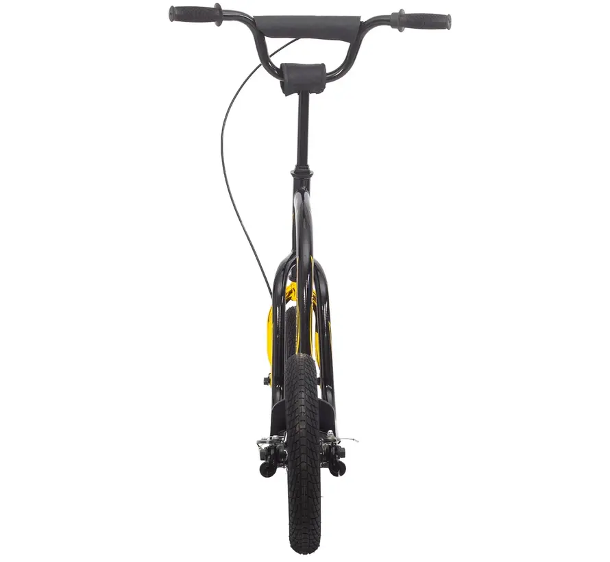 Story One Air Airstep with large wheels. Black/Gold