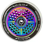 NKD Rueda para patinete acrobático NKD Hollow Air de 120 mm, transparente/arcoíris