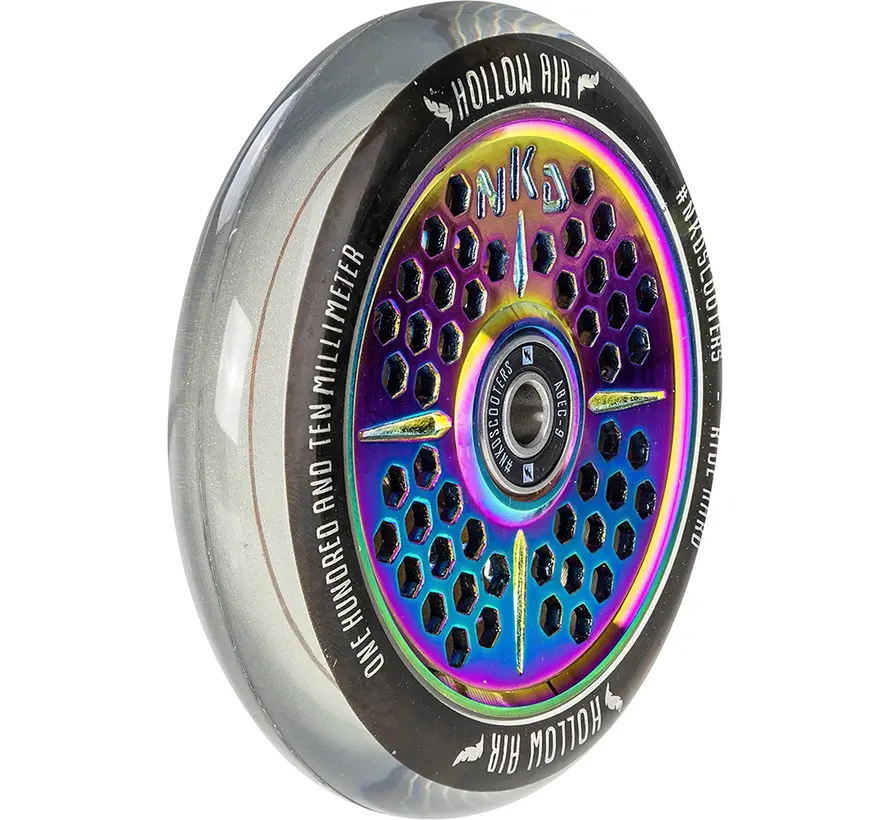 NKD Hollow Air Stunt Scooter Wheel 120 mm – Rainbow Hollow-Core Aluminum