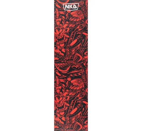 NKD NKD Mafia Red Griptape – Hoogwaardige Scooter Grip Tape (140 × 584 mm)