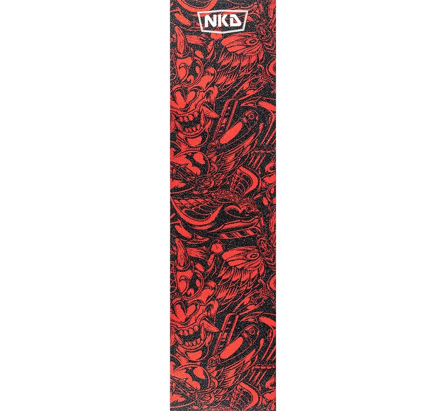 NKD Mafia Red Griptape – Hoogwaardige Scooter Grip Tape (140 × 584 mm)