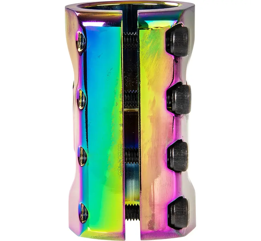 NKS SCS Pro Clamp – Oversized 35 mm Aluminium Clamp Rainbow met Geïntegreerd SCS Compression System