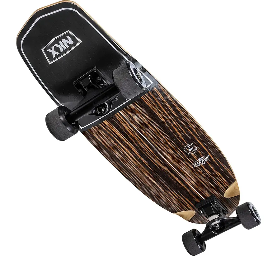 NKX Mini Cruiser Series 28″ – Ebony White | Kompaktowy 7-warstwowy cruiser z klonu z kicktailem