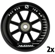 Nijdam Nijdam Set (2 Stück) 100mm Stunt Scooter Rollen Schwarz