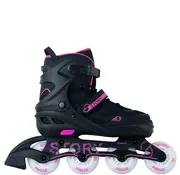 Story Story Regulowane rolki Fusion Pink - LED