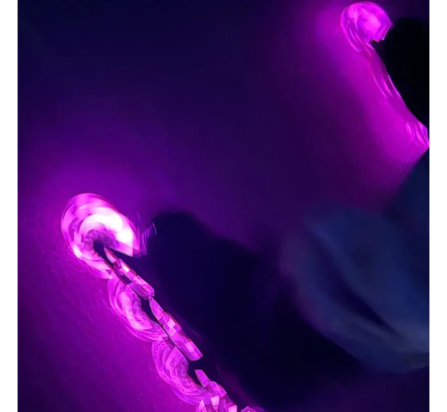 Patins à roues alignées réglables Story Fusion à LED roses – 4 tailles réglables, coque en maille et roulements ABEC-7