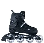 Story Story Fusion Adjustable Inline Skates – Black LED