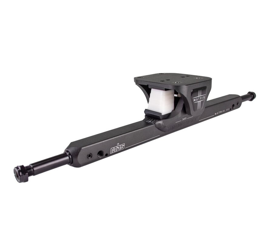 MBS Matrix III CNC Mountainboard Truck 12 × 420 mm Charcoal E Mountainboard Ready