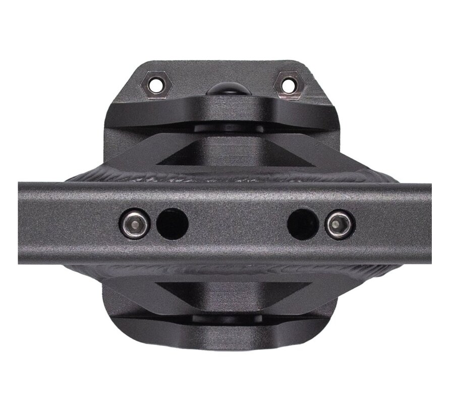 Truck de mountainboard CNC MBS Matrix III 12 × 420 mm Charcoal E Mountainboard Ready