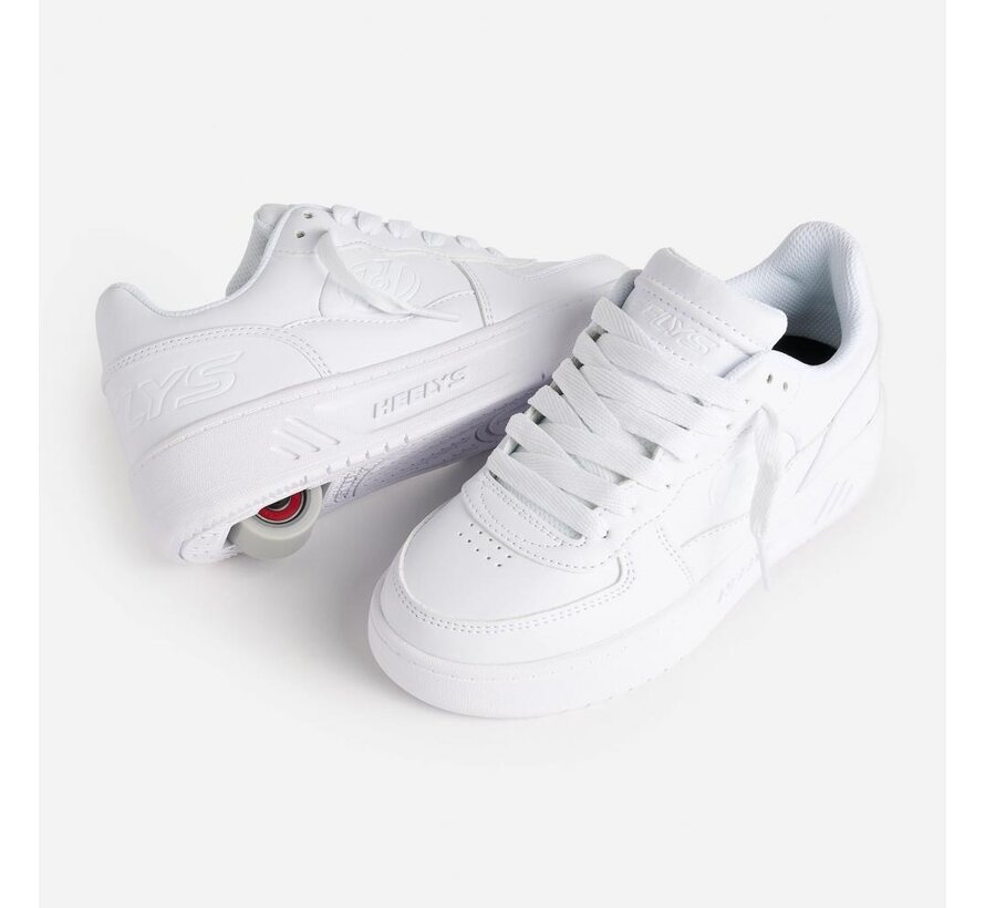 Heelys Reserve Low – Bianco / Bianco | Scarpa con rotelle monoruota in classico stile da campo