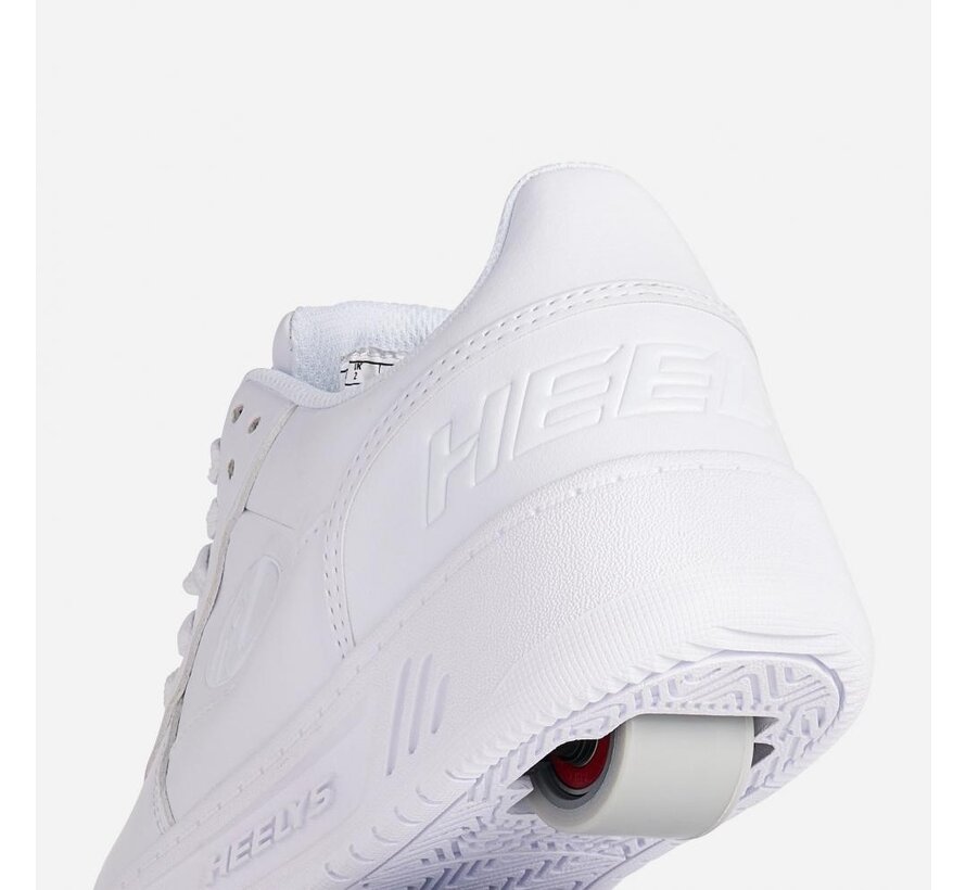 Heelys Reserve Low – Bianco / Bianco | Scarpa con rotelle monoruota in classico stile da campo