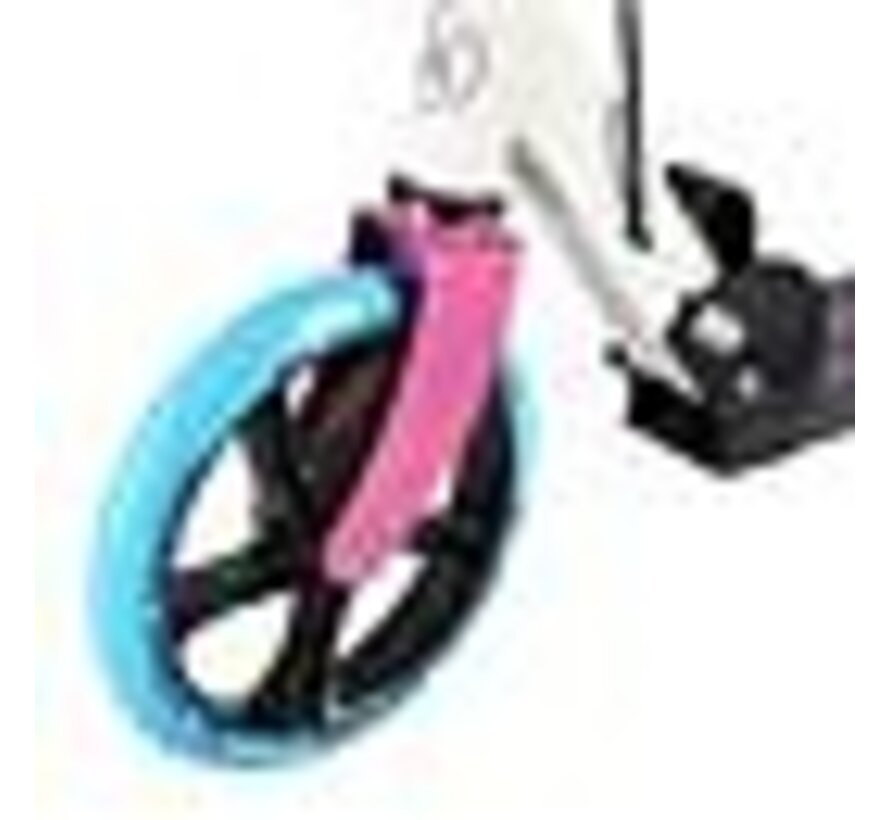 Patinete Nils Extreme HM0107 blanco y rosa | Patinete plegable de aluminio para niños y adolescentes