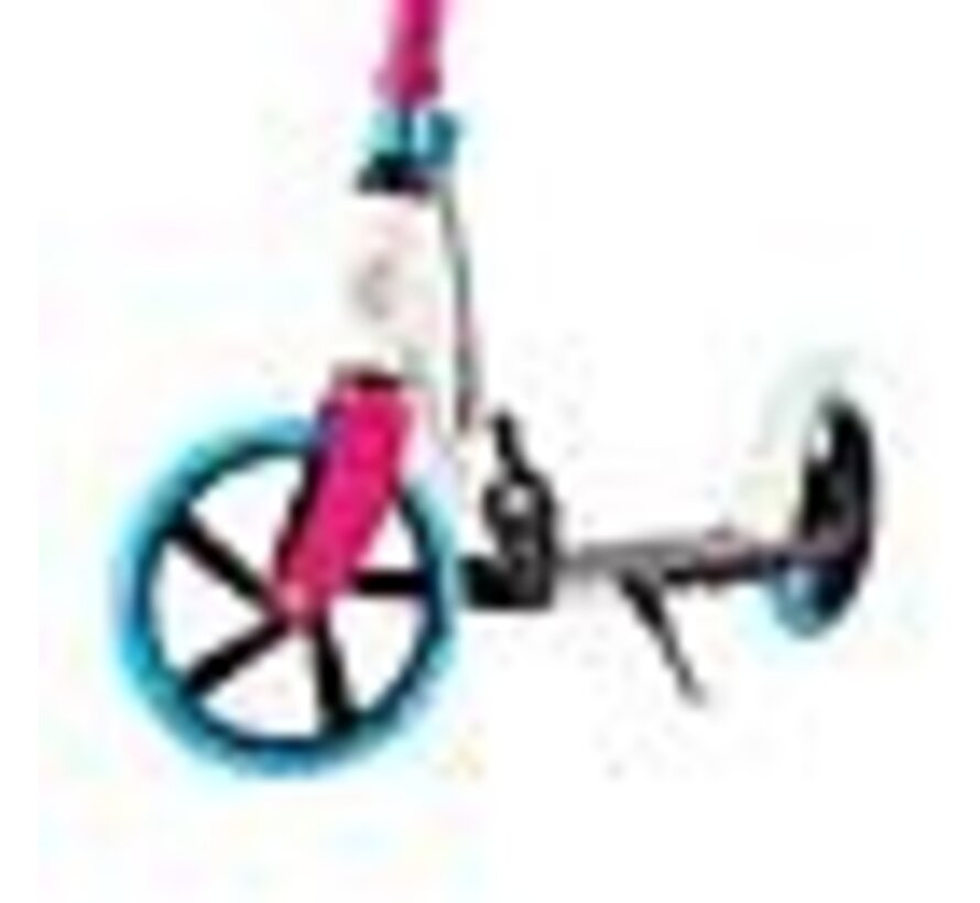 Patinete Nils Extreme HM0107 blanco y rosa | Patinete plegable de aluminio para niños y adolescentes