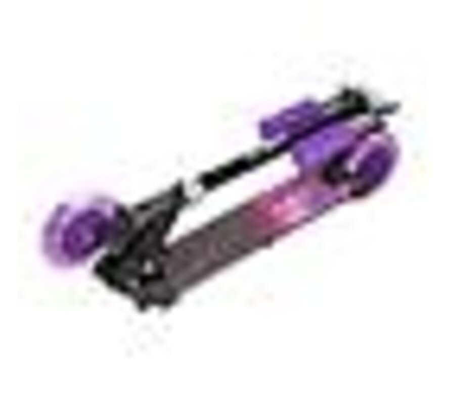 Nils Extreme HD025 Black Purple Folding Scooter | LED platform & LED wheels, 125 mm