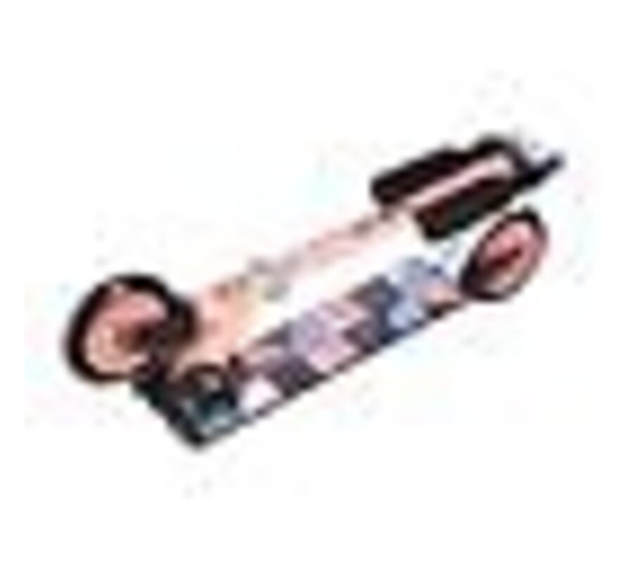 Monopattino pieghevole Nils Extreme HD026 rosa-blu | Ruote da 125 mm e manubrio regolabile
