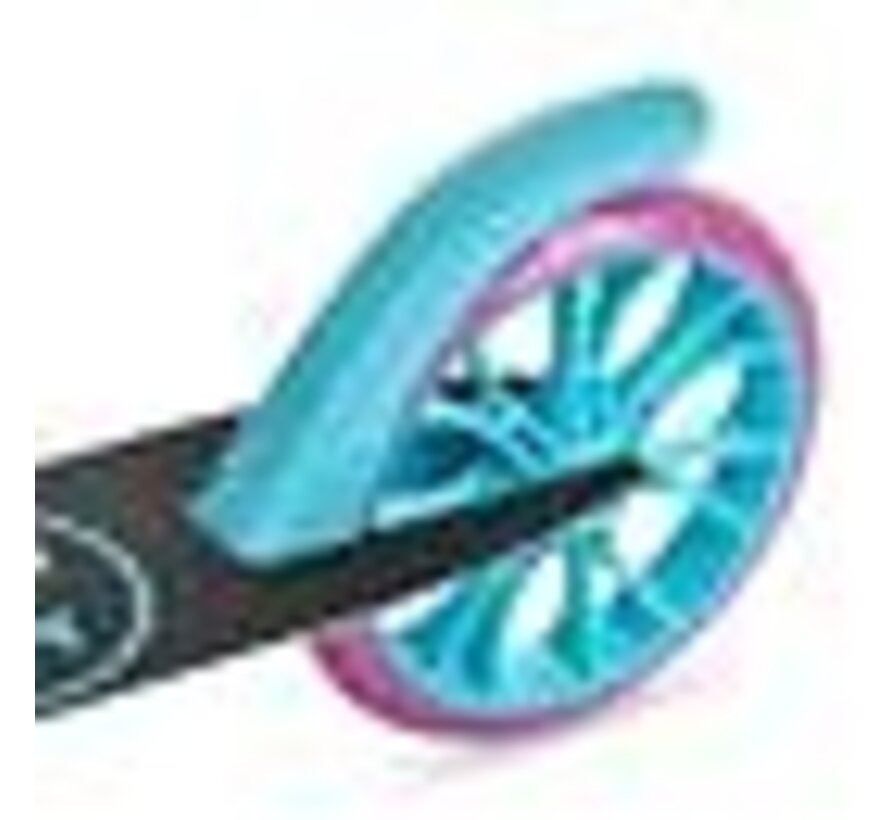 Nils Extreme HM1302 Zwart Blauw Vouwstep | Grote 200 mm Wielen & Verstelbaar Handvat