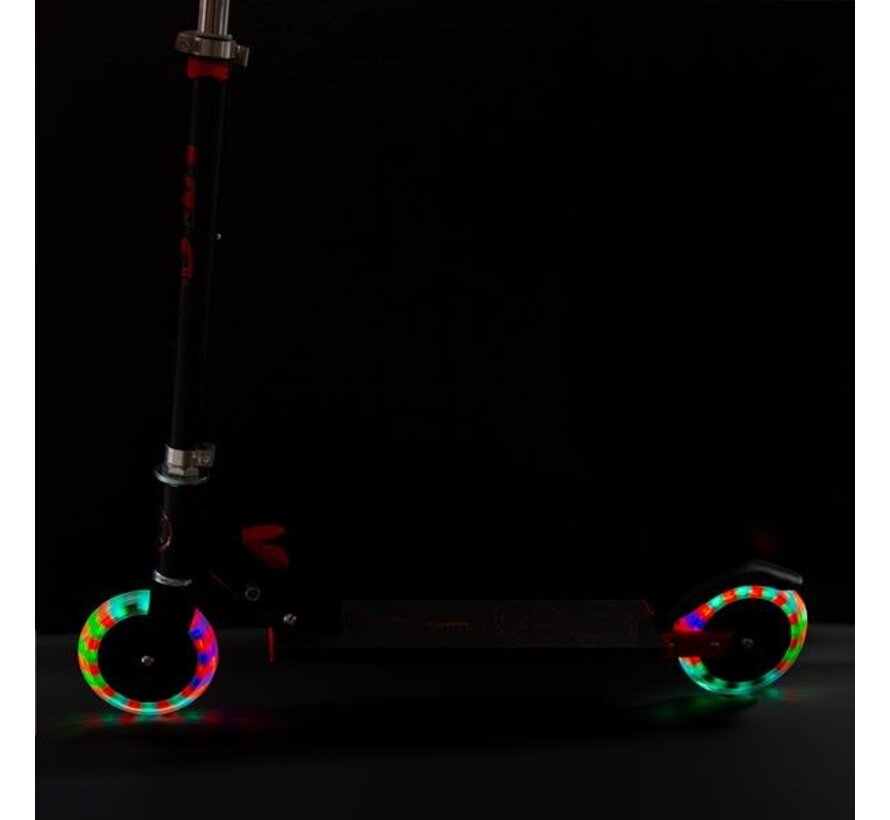 Nils HS120L Transport Scooter Extreme Black / Red Folding Scooter