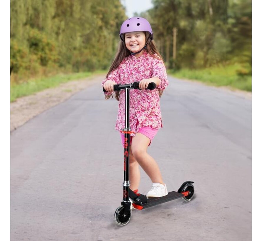 Patinete de transporte Nils HS120L Extreme, plegable, negro/rojo