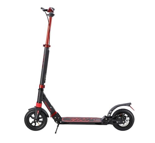 Nils Scooter da trasporto Nils HM209T con freni a disco nero/rosso | Ruote pneumatiche da 200 mm, sospensioni anteriori e posteriori