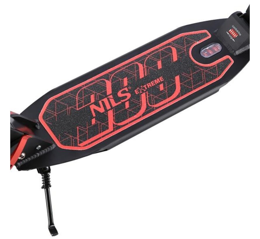 Nils HM209T Transportroller mit Scheibenbremsen Schwarz/Rot | 200 mm Lufträder, Vorder- und Hinterradfederung