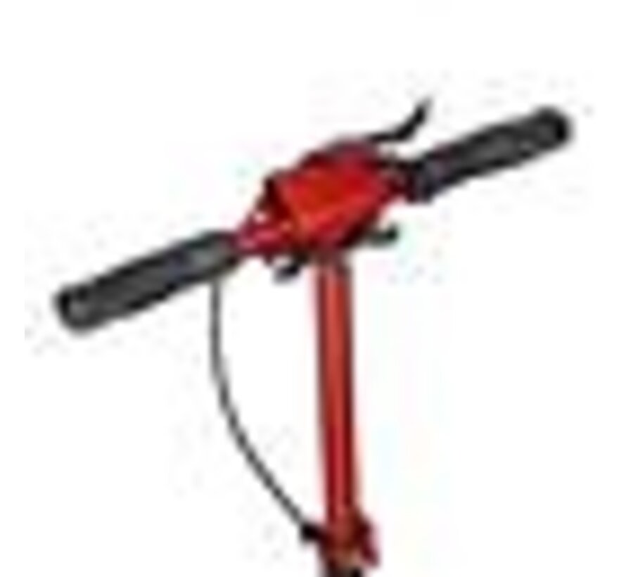 Nils HM209T Transportstep met Schijfrem Black / Red | 200 mm Luchtwielen, Voor- en Achterdemping