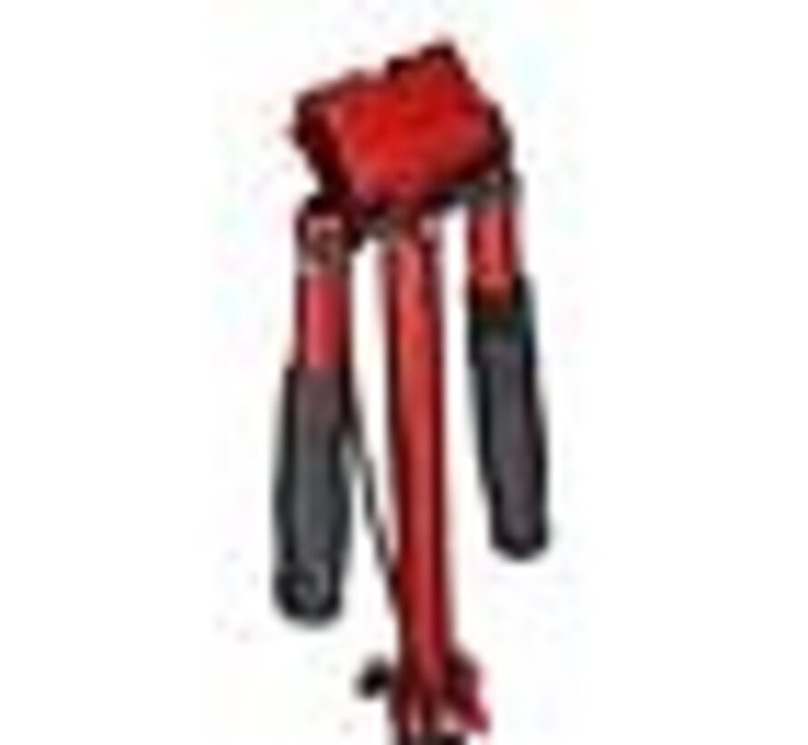 Nils HM209T Transportstep met Schijfrem Black / Red | 200 mm Luchtwielen, Voor- en Achterdemping
