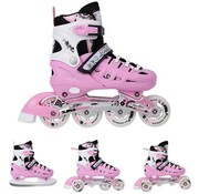 Nils Nils Extreme Adjustable 4-in-1 Inline / Ice Skates Pink (NH10905)