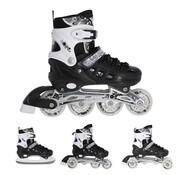 Nils Nils Extreme 4-in-1 Inline / Ice Skates Black (NH10905)