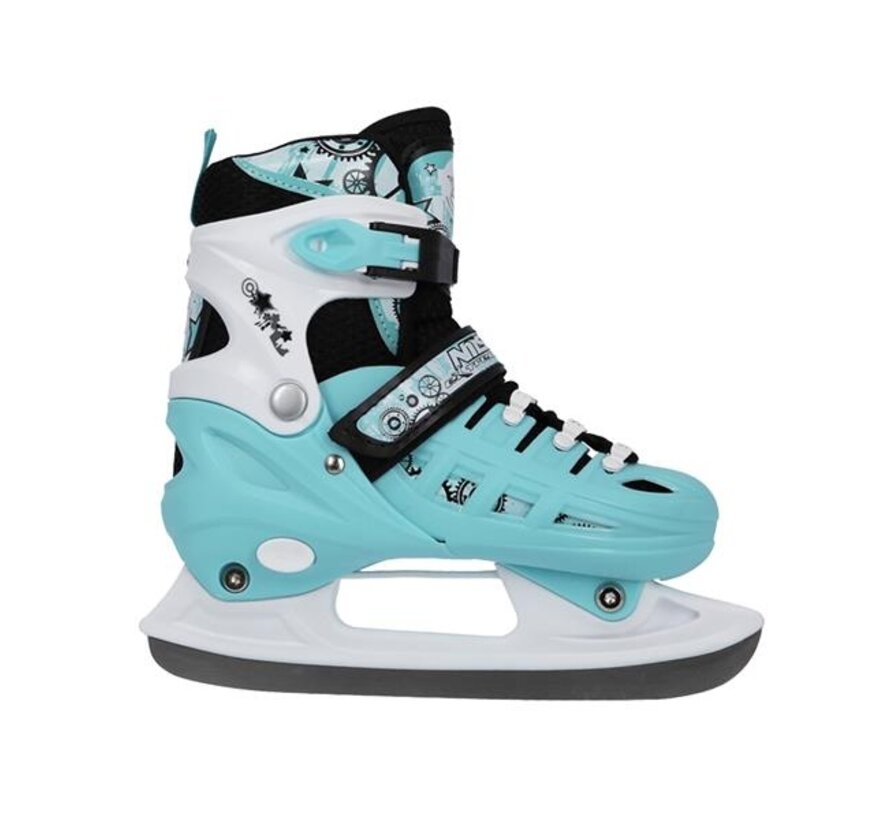 Nils Extreme 4-in-1 Inline / Ice Skates Mint (NH10905) Verstelbare Multi Skate voor Straat en IJs