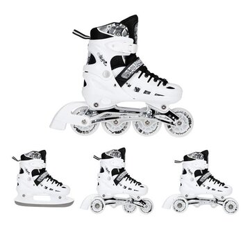 Nils Patines en línea/hielo Nils Extreme 4 en 1 con LED (NH10905)