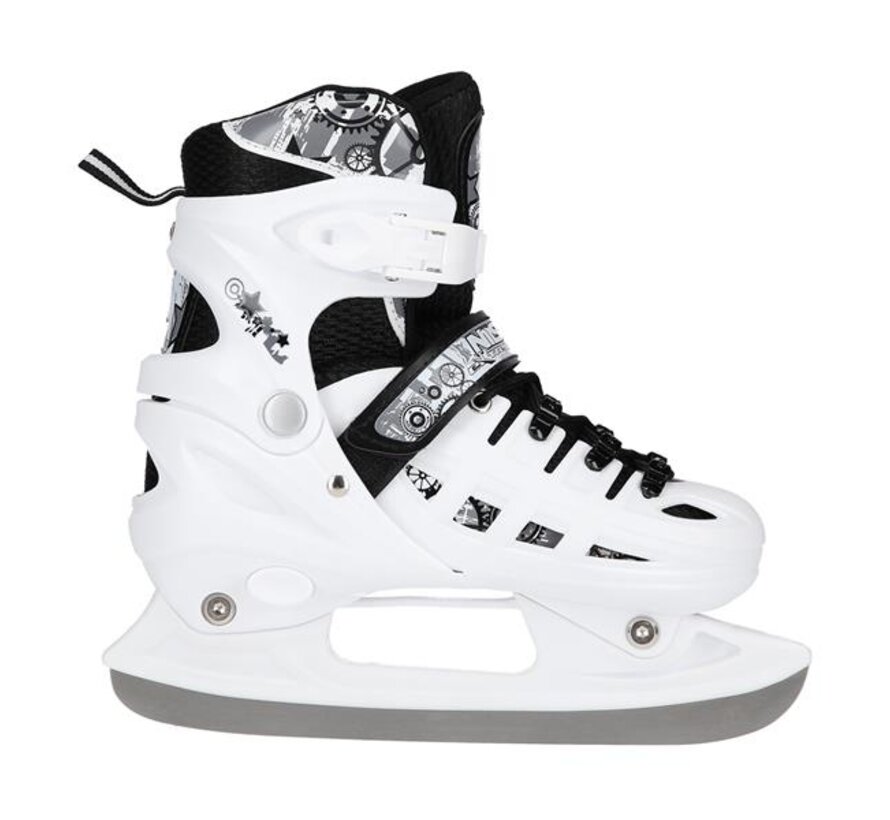 Rolki/łyżwy Nils Extreme 4 w 1 LED (NH10905) Regulowane rolki z kółkami poliuretanowymi i ostrzami ze stali nierdzewnej