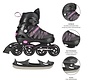 Nils Extreme NH11912 2-in-1 Inline-/Eislaufschuhe Schwarz/Pink Verstellbare Geschwindigkeit und Eislaufschuhe Größe 31-34