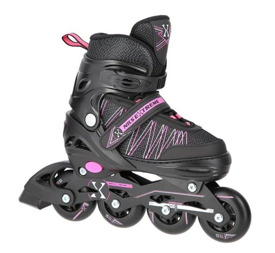 Nils Extreme NH11912 2-in-1 Inline-/Schlittschuhe Schwarz/Pink, verstellbare Speed- und Schlittschuhe
