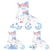 Nils Nils Fun (NJ1190) Pattini / Rollers 3 in 1 bianchi