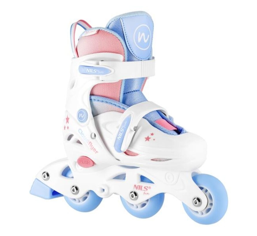 Nils Fun NJ1190 3-in-1 Skates / Rollers Wit Meegroeiende Drie-Functies Skate