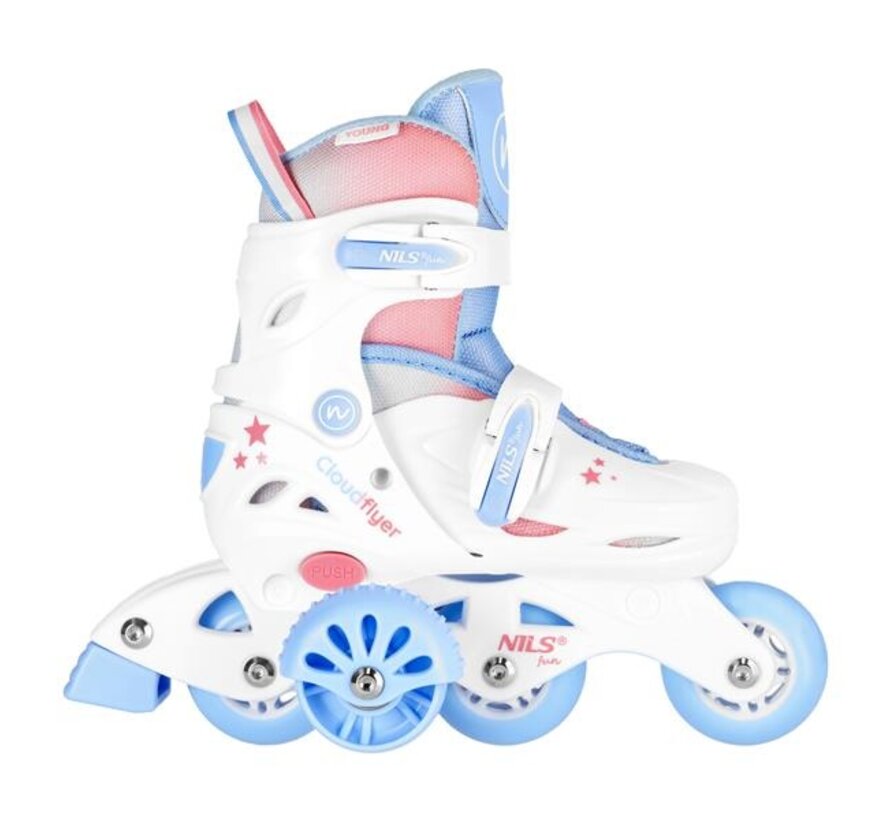 Patines 3 en 1 Nils Fun NJ1190, color blanco, con tres funciones