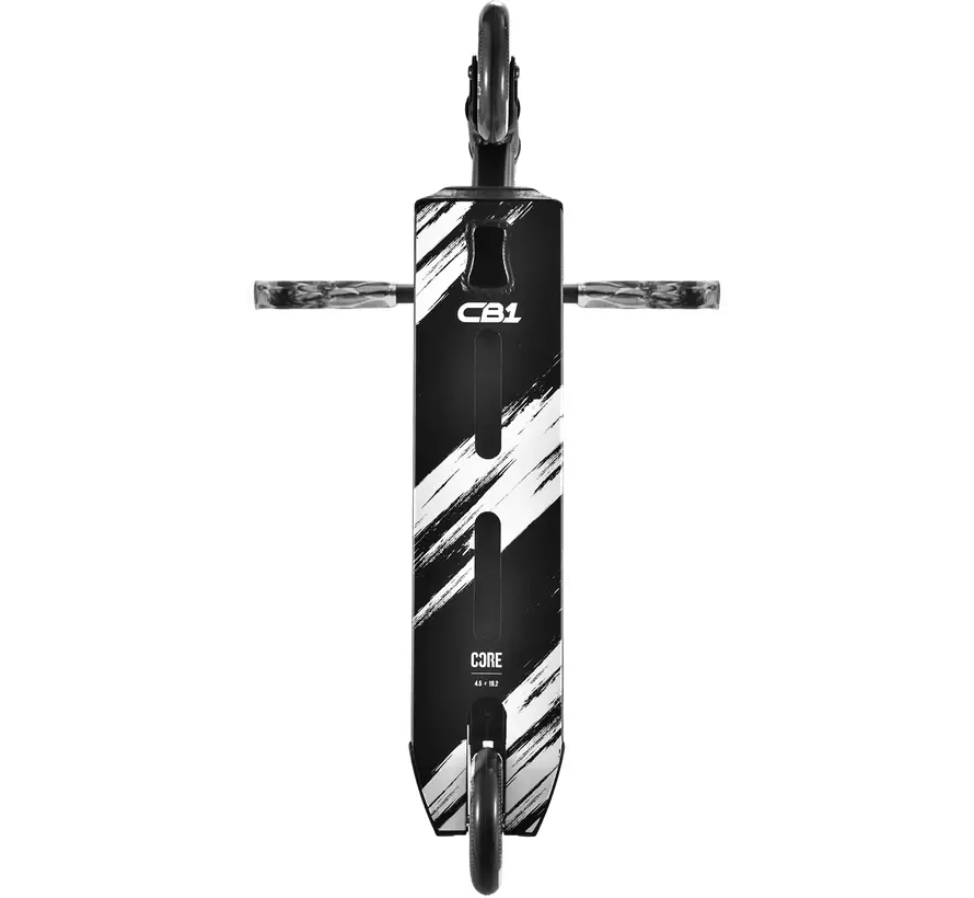Trottinette freestyle Core CB1 noire, roues de 110 mm et roulements ABEC 9