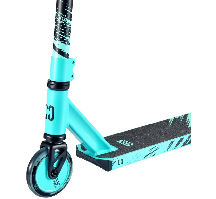 Monopattino Stunt Core CB1 Nero/Verde acqua Ruote da 110 mm, cuscinetti ABEC 9 e ponte in alluminio