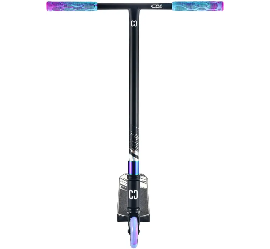 Patinete acrobático Core CB1 negro/neocromo, ruedas de 110 mm y rodamientos ABEC 9 con acabado premium