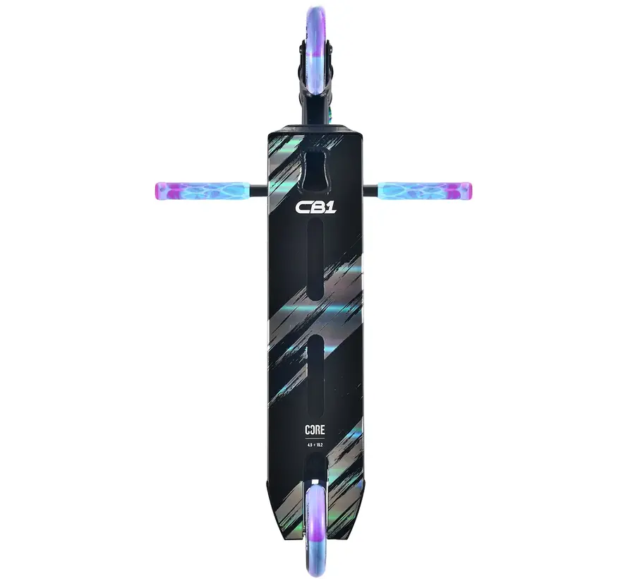 Core CB1 Stunt Scooter Black/Neochrome 110mm Wheels & ABEC 9 Bearings with Premium Finish