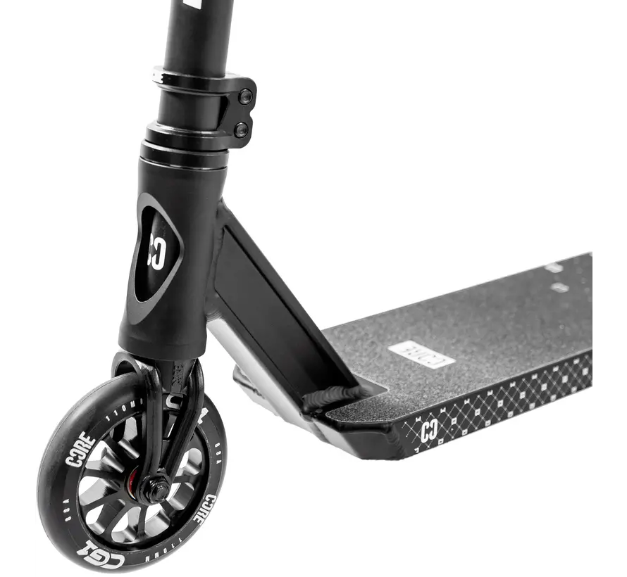 Core CG1 Stunt-Scooter, schwarz, 110 mm Räder, ABEC 9 Kugellager und Aluminiumdeck